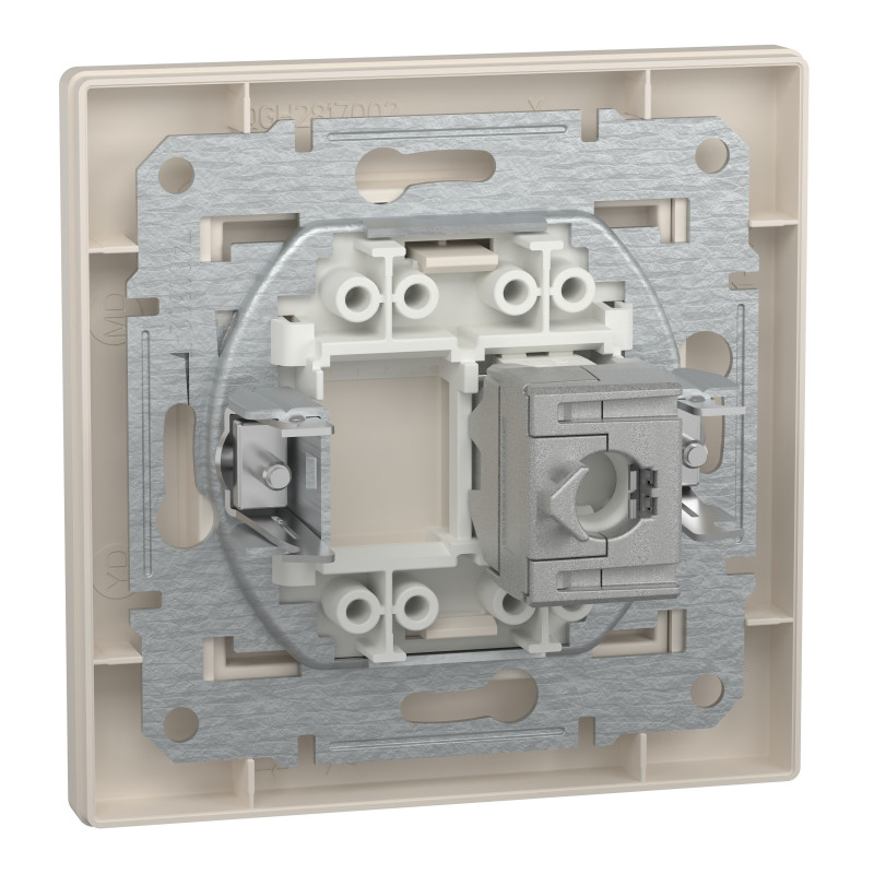 РОЗЕТКА КОМП'ЮТЕРНА RJ45 STP КАТ. 5Е КРЕМ ASFORA