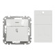 Картковий вимикач 10А, білий, Sedna Design & Elements