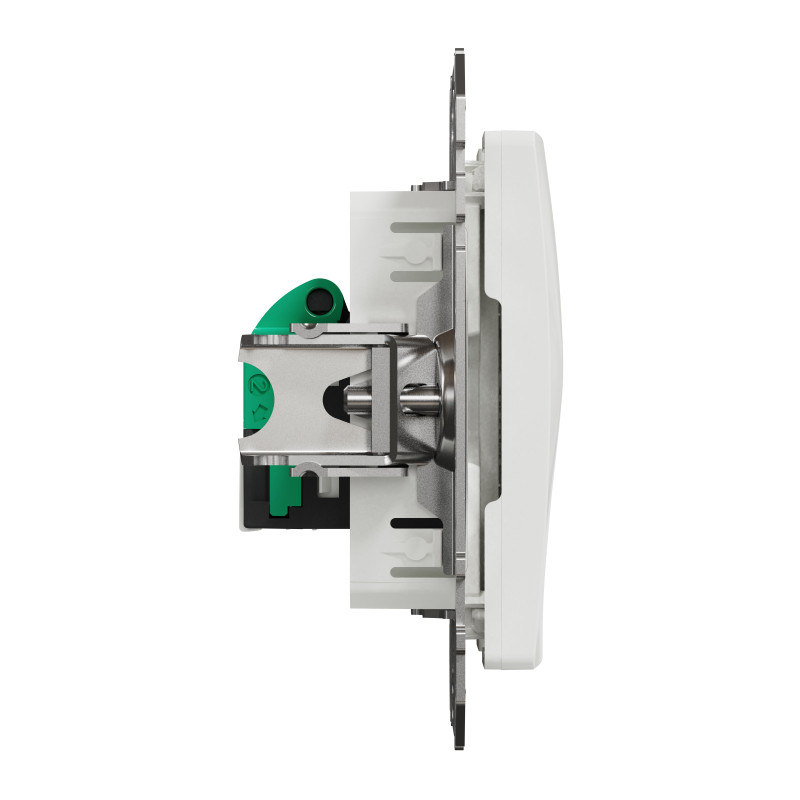 Один роз’єм RJ45 категорія 5E UTP Білий Sedna Design