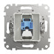 Комп'ютерна розетка, RJ45 CAT6 UTP, Біла, Sedna Design