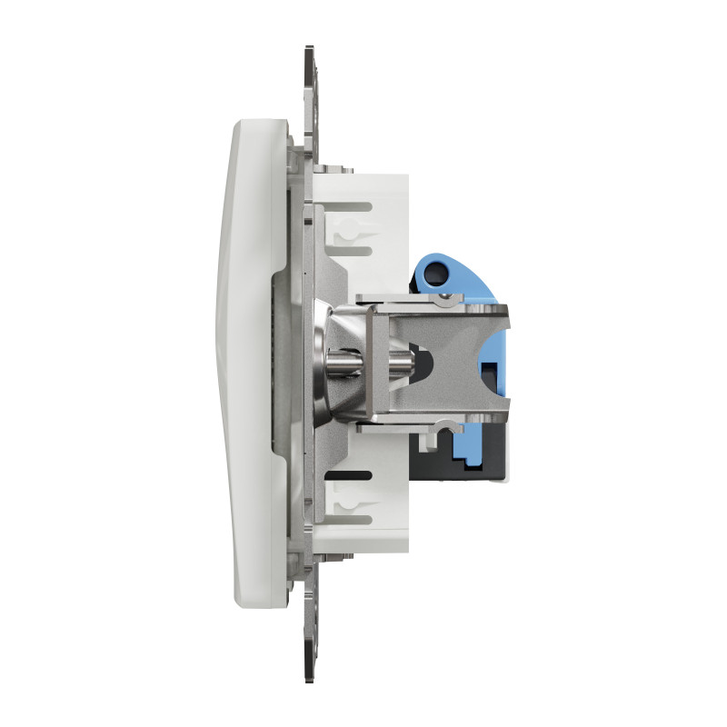 Комп'ютерна розетка, RJ45 CAT6 UTP, Біла, Sedna Design