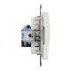 Комп'ютерна розетка, RJ45 CAT6 UTP, Біла, Sedna Design