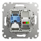 Розетка телекомунікаційна RJ45+RJ11 6UTP, білий, Sedna Design & Elements