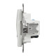 Розетка телекомунікаційна RJ45+RJ11 6UTP, білий, Sedna Design & Elements