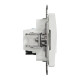 Розетка телекомунікаційна RJ45+RJ11 6UTP, білий, Sedna Design & Elements