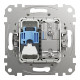 Розетка RJ45 категорія 6 UTP -TV Білий Sedna Design