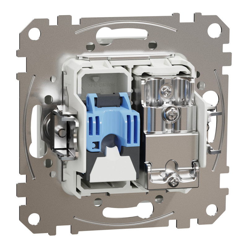 Розетка RJ45 категорія 6 UTP -TV Білий Sedna Design