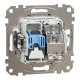 Розетка RJ45 категорія 6 UTP -TV Білий Sedna Design