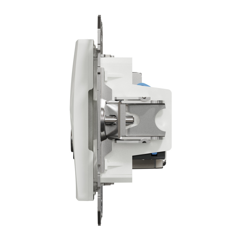 Розетка RJ45 категорія 6 UTP -TV Білий Sedna Design