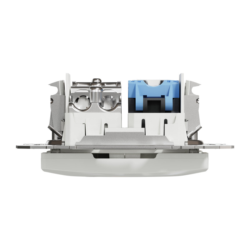 Розетка RJ45 категорія 6 UTP -TV Білий Sedna Design