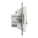 Розетка RJ45 категорія 6 UTP -TV Білий Sedna Design