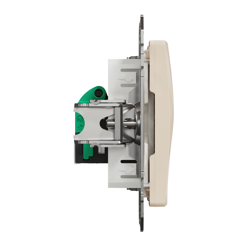 Один роз’єм RJ45 категорія 5E UTP Бежевий Sedna Design