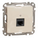 Комп'ютерна розетка, RJ45 CAT6 UTP, Бежева, Sedna Design