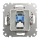 Комп'ютерна розетка, RJ45 CAT6 UTP, Бежева, Sedna Design