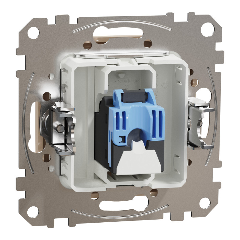 Комп'ютерна розетка, RJ45 CAT6 UTP, Бежева, Sedna Design