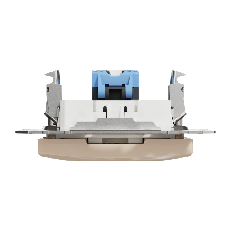 Комп'ютерна розетка, RJ45 CAT6 UTP, Бежева, Sedna Design