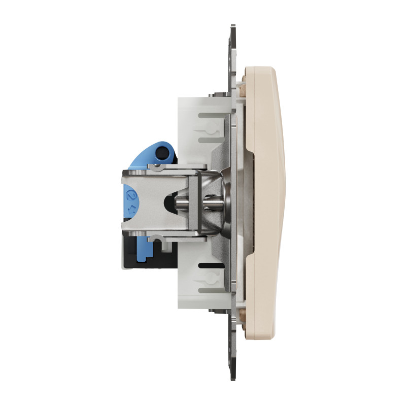 Комп'ютерна розетка, RJ45 CAT6 UTP, Бежева, Sedna Design