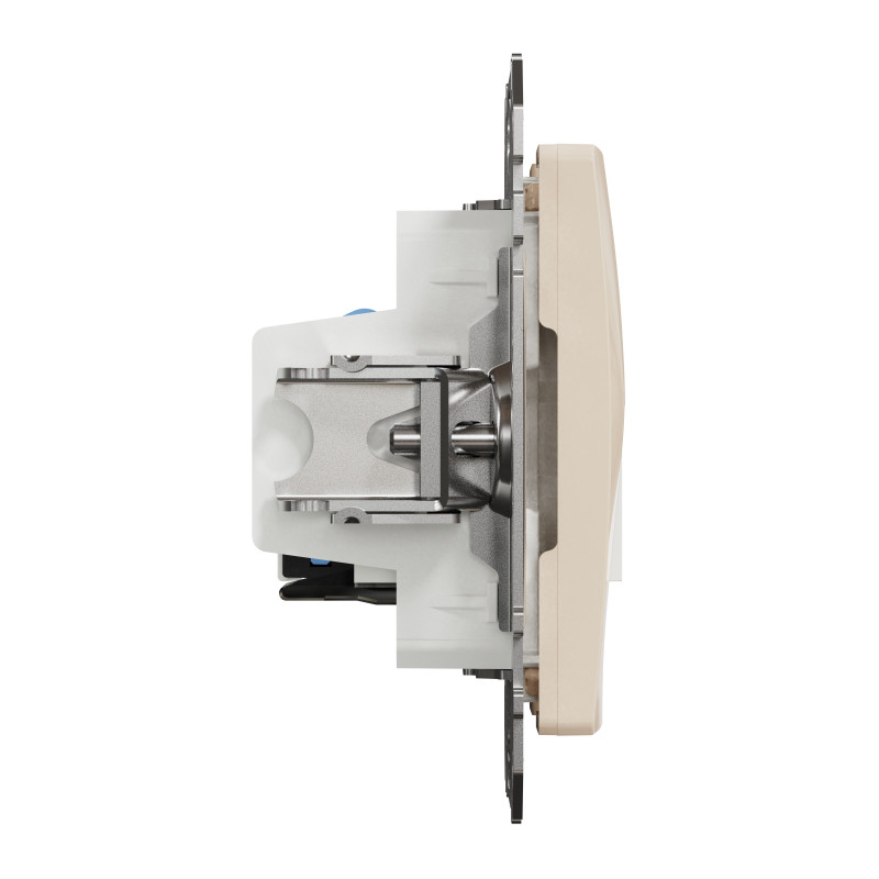 Розетка телекомунікаційна RJ45+RJ11 6UTP, бежевий, Sedna Design & Elements