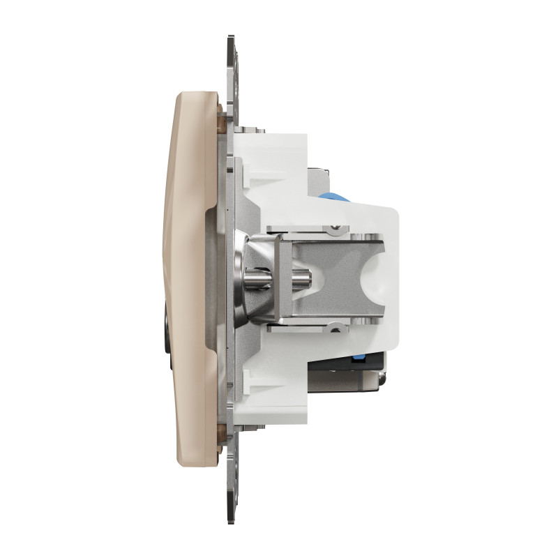 Розетка RJ45 категорія 6 UTP -TV Бежевий Sedna Design