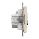 Розетка RJ45 категорія 6 UTP -TV Бежевий Sedna Design