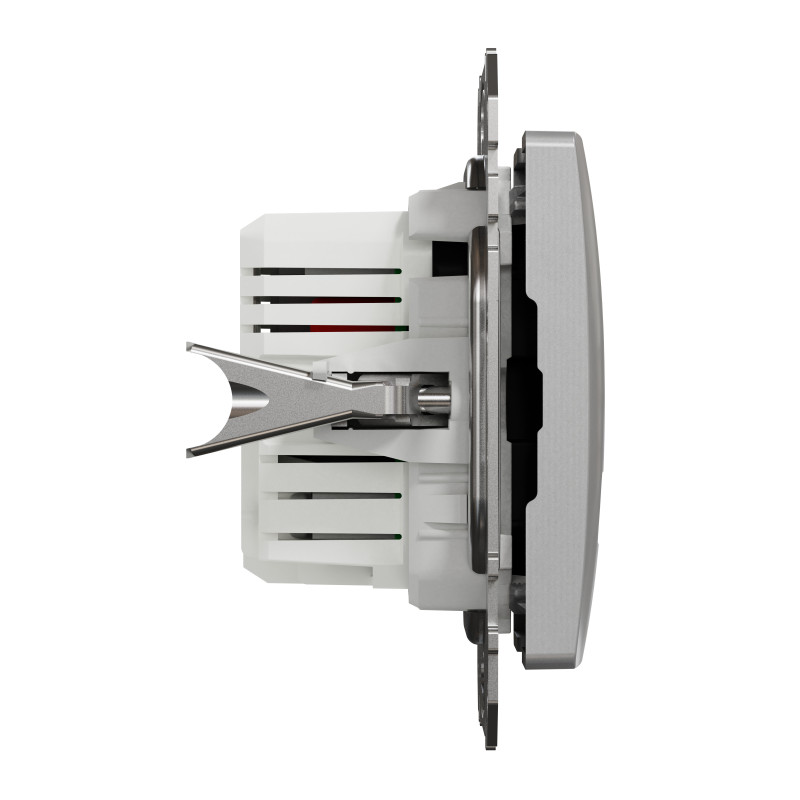 USB розетка тип A+A 2,1A Алюміній Sedna Design