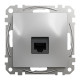 Комп'ютерна розетка, RJ45 CAT6 UTP, Алюміній, Sedna Design