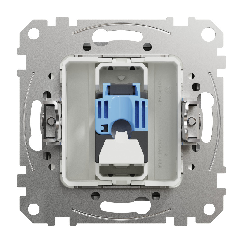 Комп'ютерна розетка, RJ45 CAT6 UTP, Алюміній, Sedna Design