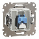 Комп'ютерна розетка, RJ45 CAT6 UTP, Алюміній, Sedna Design