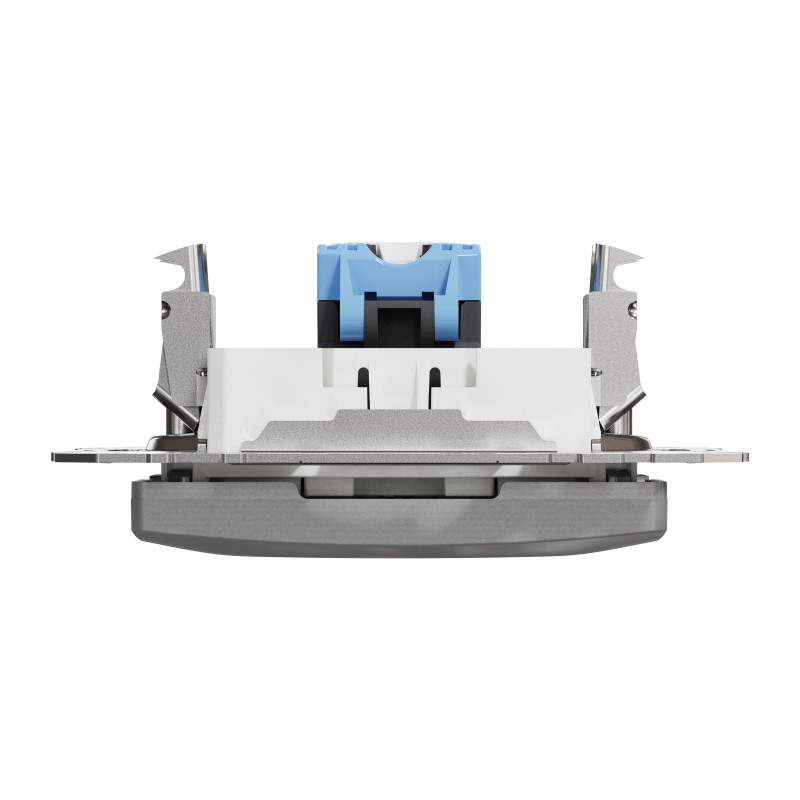 Комп'ютерна розетка, RJ45 CAT6 UTP, Алюміній, Sedna Design