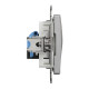 Комп'ютерна розетка, RJ45 CAT6 UTP, Алюміній, Sedna Design