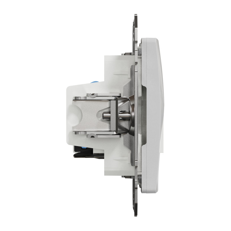 Розетка телекомунікаційна RJ45+RJ11 6UTP, алюміній, Sedna Design & Elements