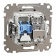Розетка RJ45 категорія 6 UTP -TV Алюміній Sedna Design