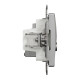 Розетка RJ45 категорія 6 UTP -TV Алюміній Sedna Design