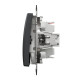 Одноклавішний перемикач Чорний Sedna Design