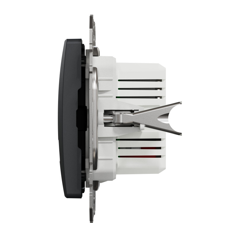 USB розетка тип A+A 2,1A Чорний Sedna Design
