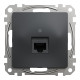Один роз’єм RJ45 категорія 5E UTP Чорний Sedna Design