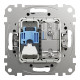 Розетка RJ45 категорія 6 UTP -TV Чорний Sedna Design