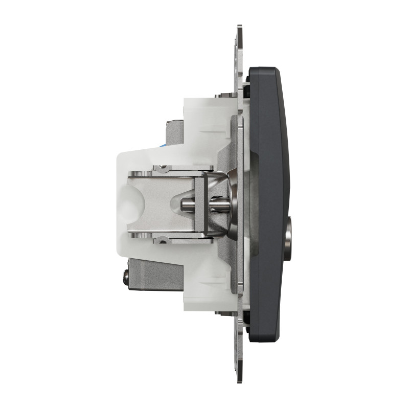 Розетка RJ45 категорія 6 UTP -TV Чорний Sedna Design