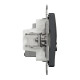 Розетка RJ45 категорія 6 UTP -TV Чорний Sedna Design