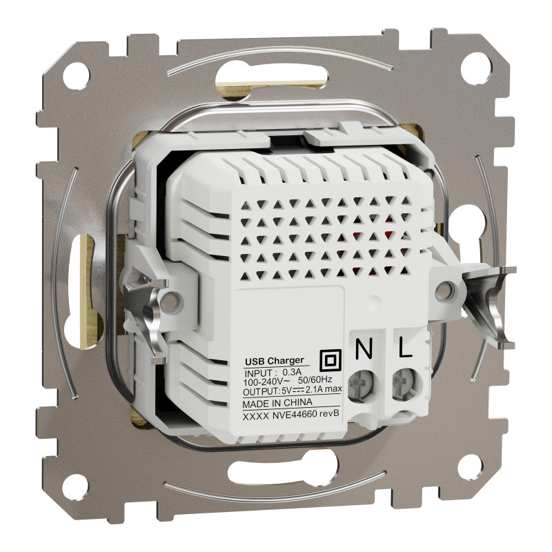 USB розетка A+A 2,1A Береза Sedna Elements