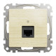 Комп'ютерна розетка RJ45 CAT 5E UTP, Береза Sedna Elements