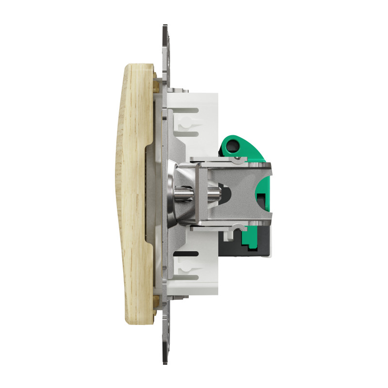 Комп'ютерна розетка RJ45 CAT 5E UTP, Береза Sedna Elements