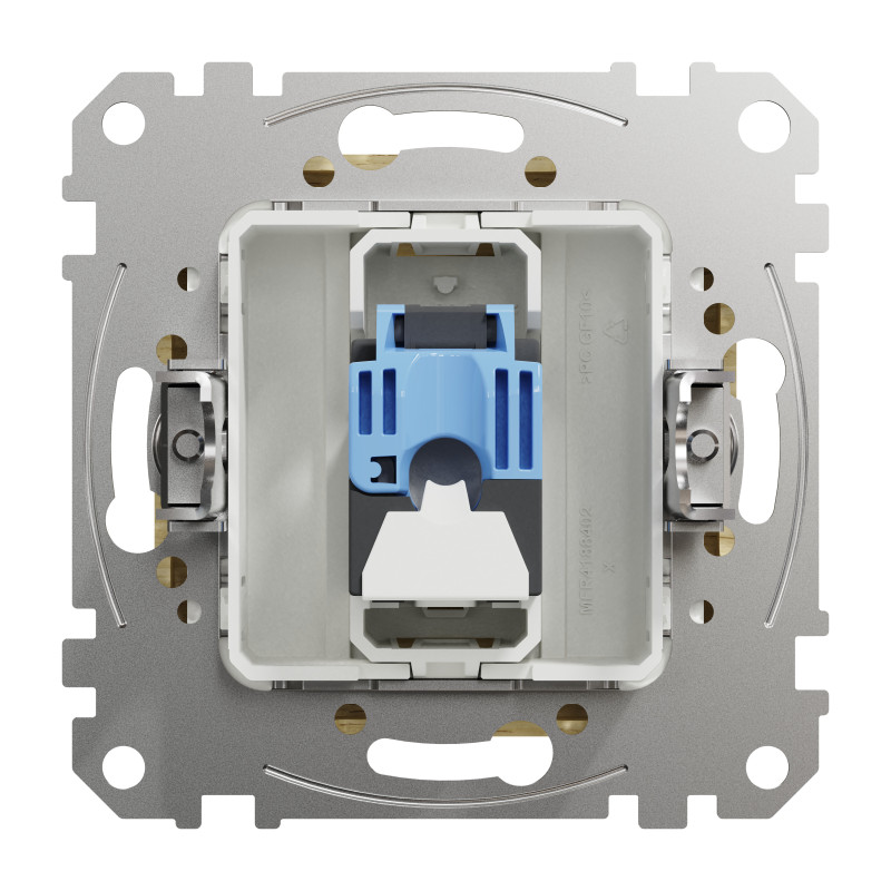 Комп'ютерна розетка, RJ45 CAT6 UTP, Береза, Sedna Elements