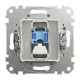 Комп'ютерна розетка, RJ45 CAT6 UTP, Береза, Sedna Elements