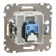 Комп'ютерна розетка, RJ45 CAT6 UTP, Береза, Sedna Elements