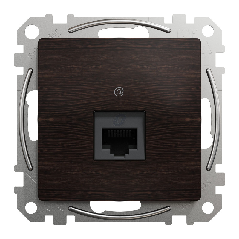 Комп'ютерна розетка RJ45 CAT 5E UTP, Венге Sedna Elements