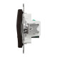 Подвійна комп'ютерна розетка RJ45 CAT 5E UTP, Венге Sedna Elements