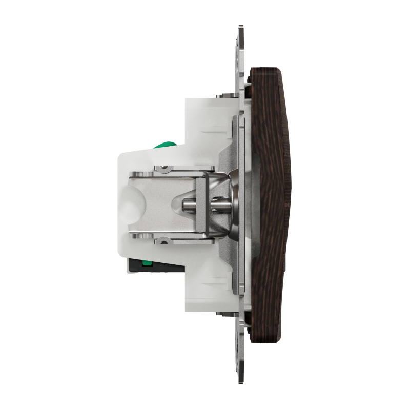 Подвійна комп'ютерна розетка RJ45 CAT 5E UTP, Венге Sedna Elements