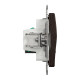 Подвійна комп'ютерна розетка RJ45 CAT 5E UTP, Венге Sedna Elements