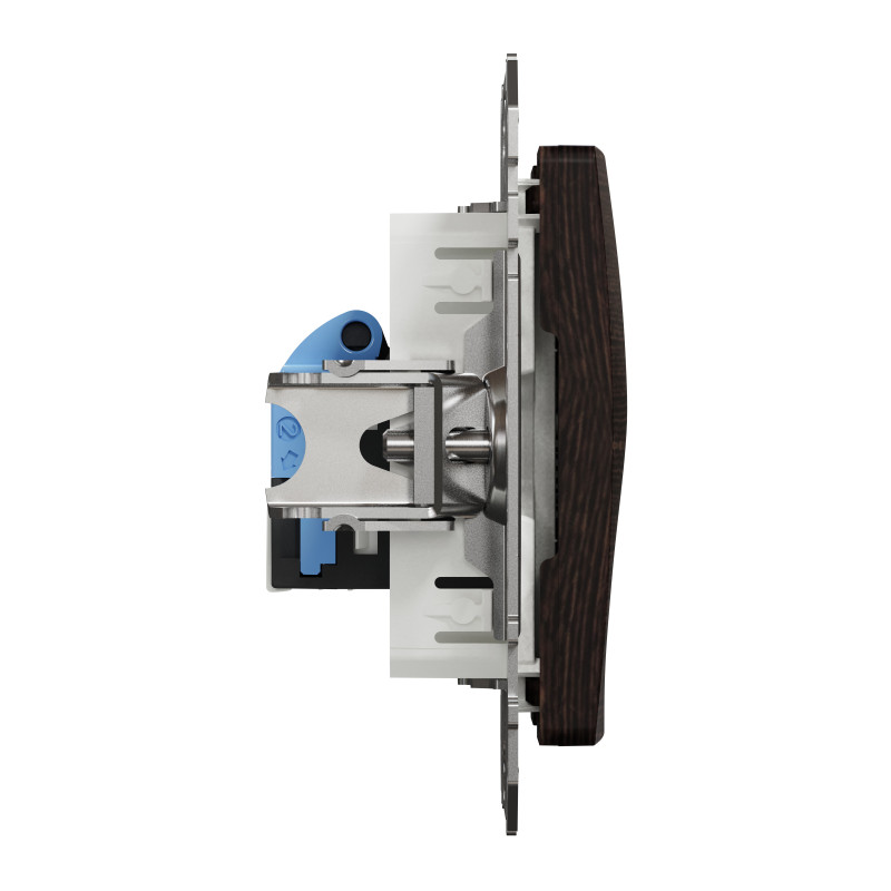 Комп'ютерна розетка, RJ45 CAT6 UTP, Венге, Sedna Elements